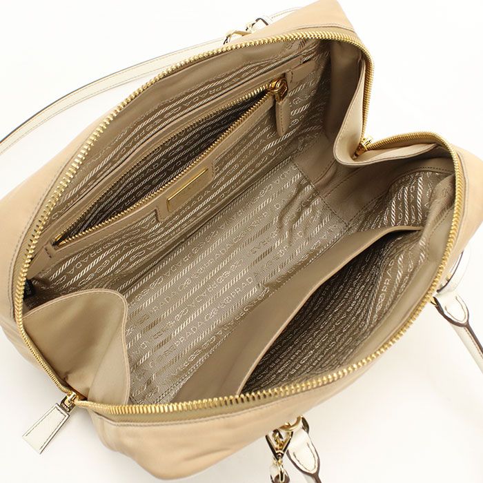 Prada 2-Way Re-Nylon Handbag Nylon Leather — view 3