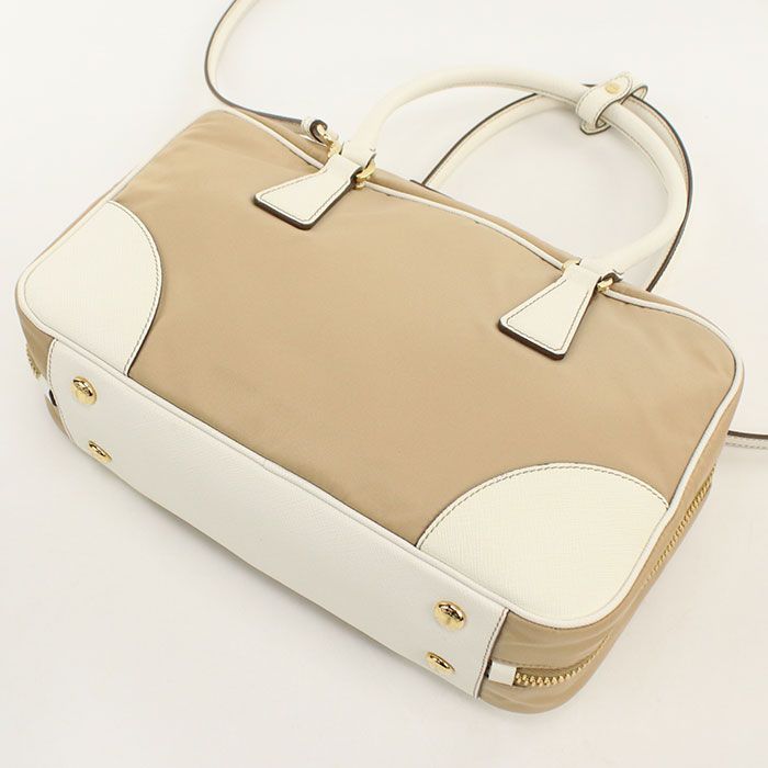 Prada 2-Way Re-Nylon Handbag Nylon Leather — view 2