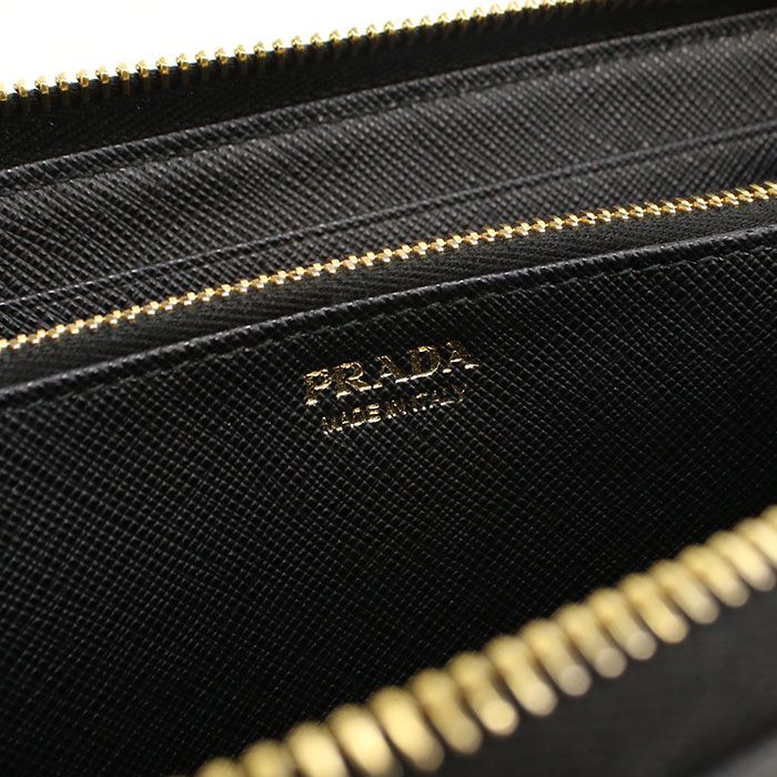 Prada Saffiano Leather Wallet Zip Around — view 6