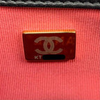 Chanel Shoulder Bag Black Gold Mini Quilted CC Logo Turnlock Single Flap Chain — view 8