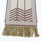 Louis Vuitton Tag Karakoram LV Logo Silk Fringe Scarf — view 4