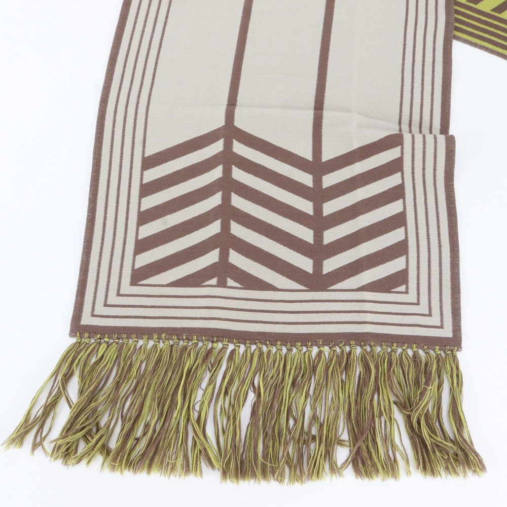 Louis Vuitton Tag Karakoram LV Logo Silk Fringe Scarf — view 3