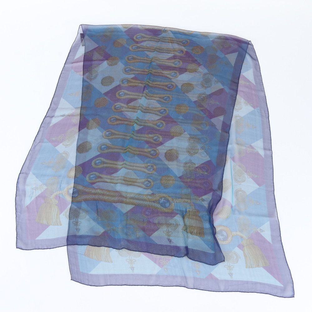 Hermes Muslin Silk 100% Scarf Chiffon — view 3