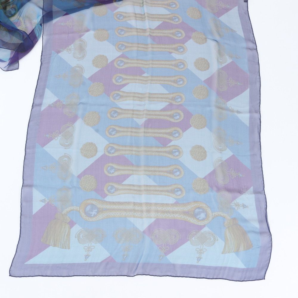 Hermes Muslin Silk 100% Scarf Chiffon — view 5