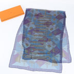 Hermes Muslin Silk 100% Scarf Chiffon