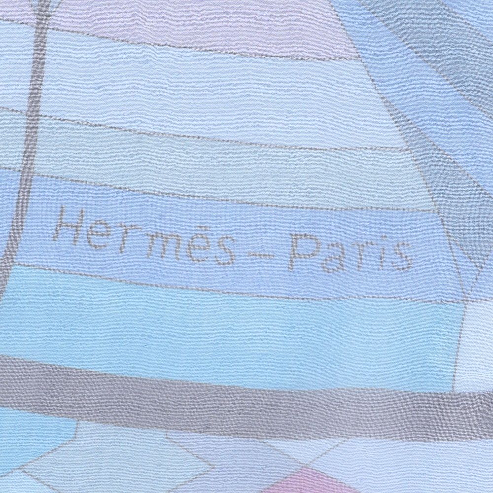 Hermes Silk 100% Scarf Chiffon Shawl — view 8