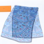 Hermes Silk 100% Scarf Chiffon Shawl