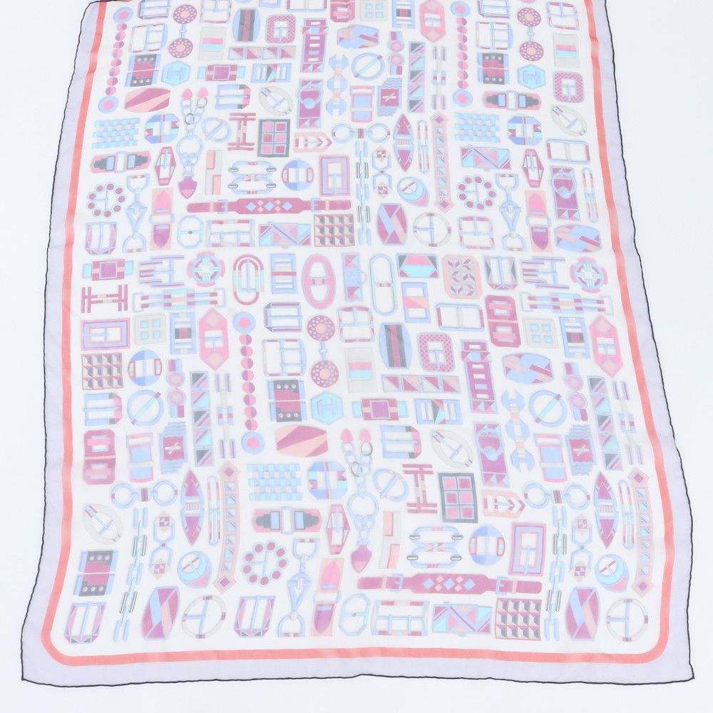 Hermes Muslin Silk 100% Scarf Chiffon Shawl — view 5