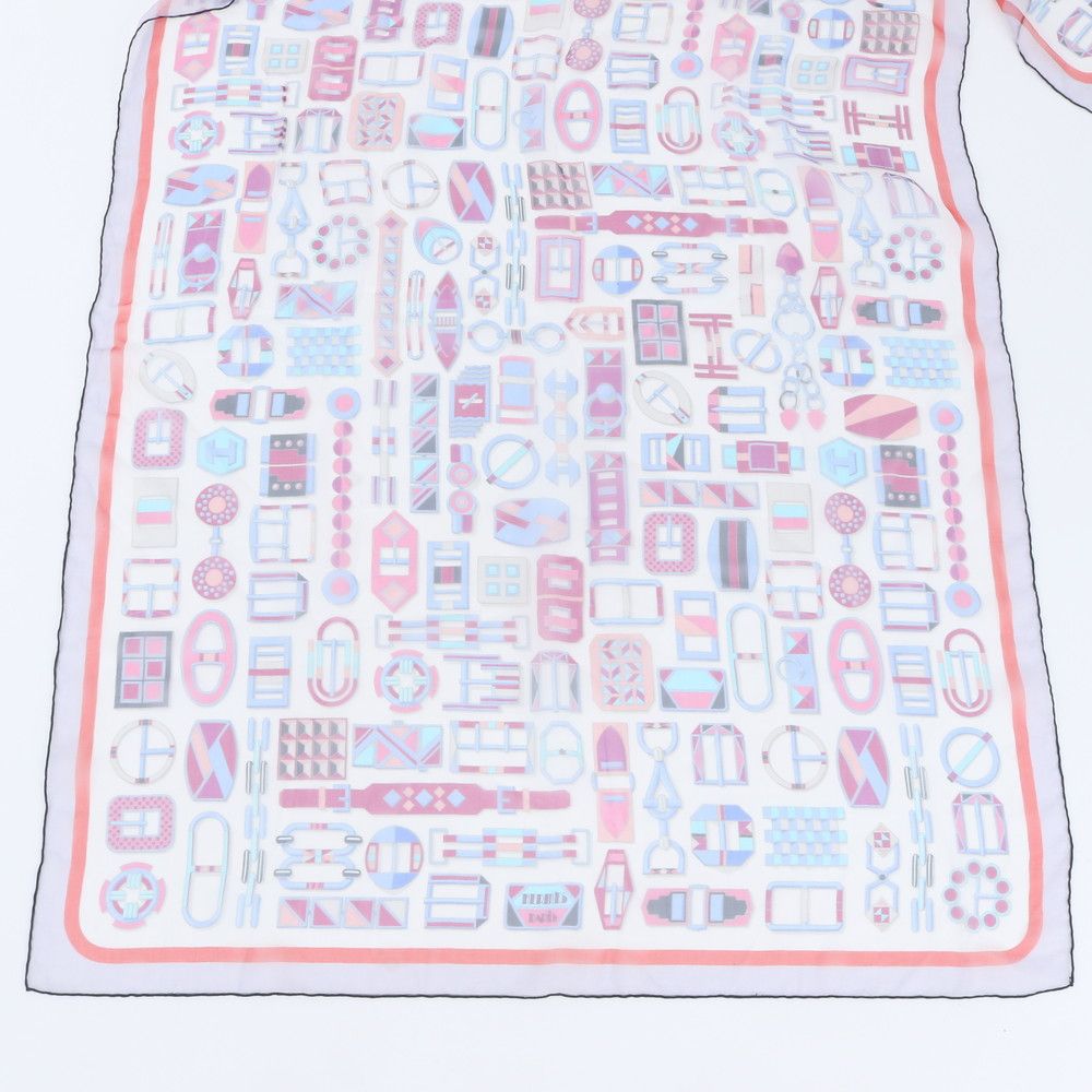 Hermes Muslin Silk 100% Scarf Chiffon Shawl — view 4