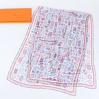 Hermes Muslin Silk 100% Scarf Chiffon Shawl