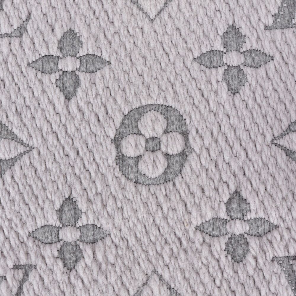 Louis Vuitton Tag Monogram Logomania Scarf Silk Gray — view 8
