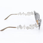 Louis Vuitton Swarovski Monogram Flower Cat's Eye Sunglasses Eyewear — view 6
