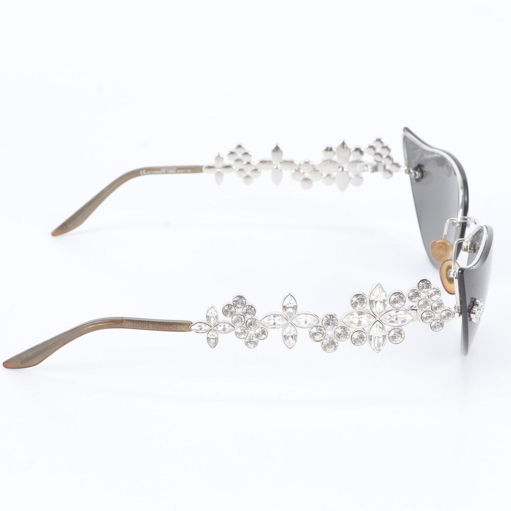 Louis Vuitton Swarovski Monogram Flower Cat's Eye Sunglasses Eyewear — view 6