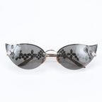 Louis Vuitton Swarovski Monogram Flower Cat's Eye Sunglasses Eyewear — view 2
