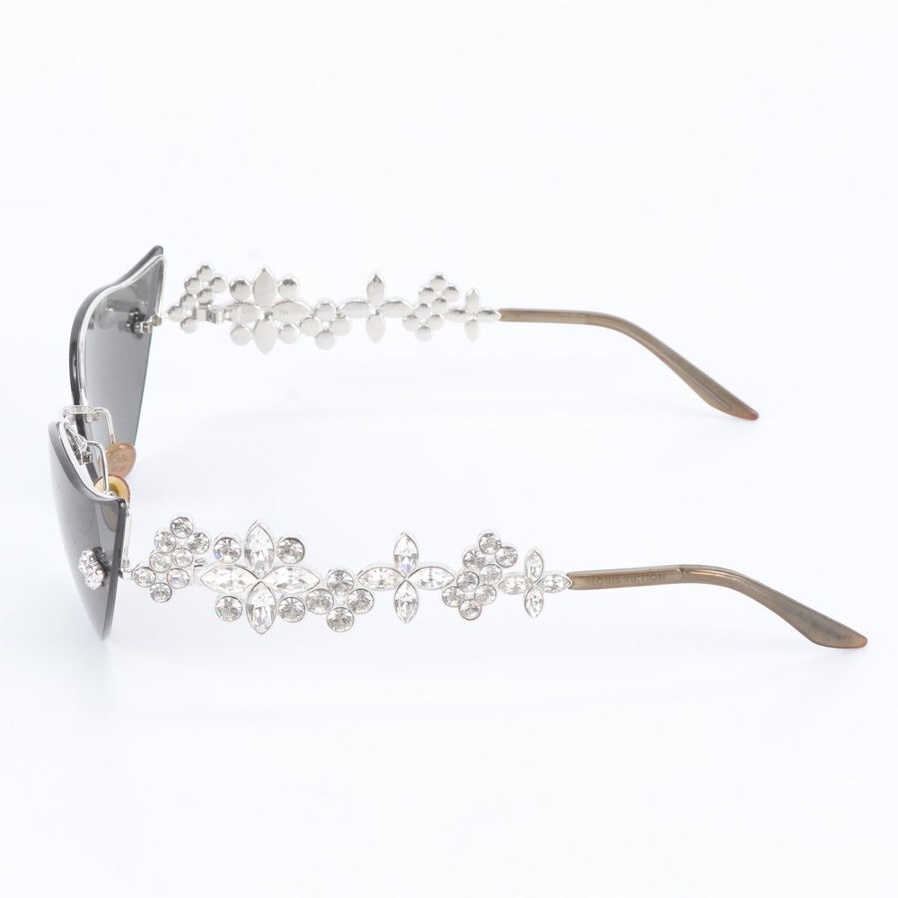 Louis Vuitton Swarovski Monogram Flower Cat's Eye Sunglasses Eyewear — view 4