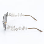 Louis Vuitton Swarovski Monogram Flower Cat's Eye Sunglasses Eyewear — view 4