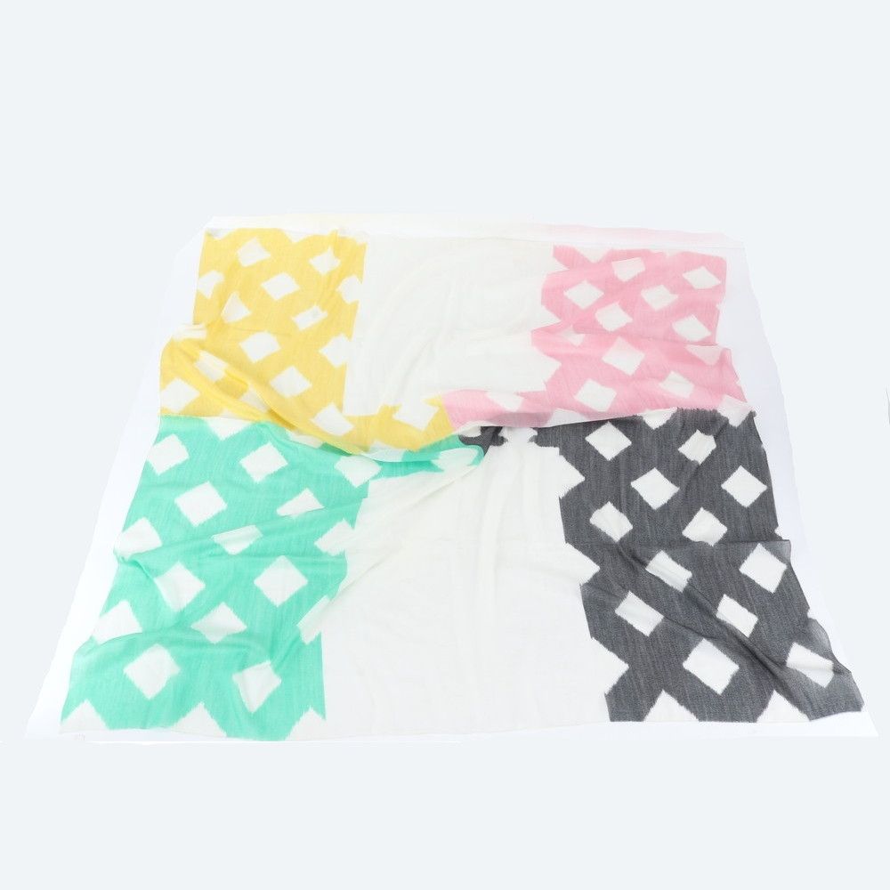 Hermes Carre Jean 140 Ikat H Net Cassisil Scarf