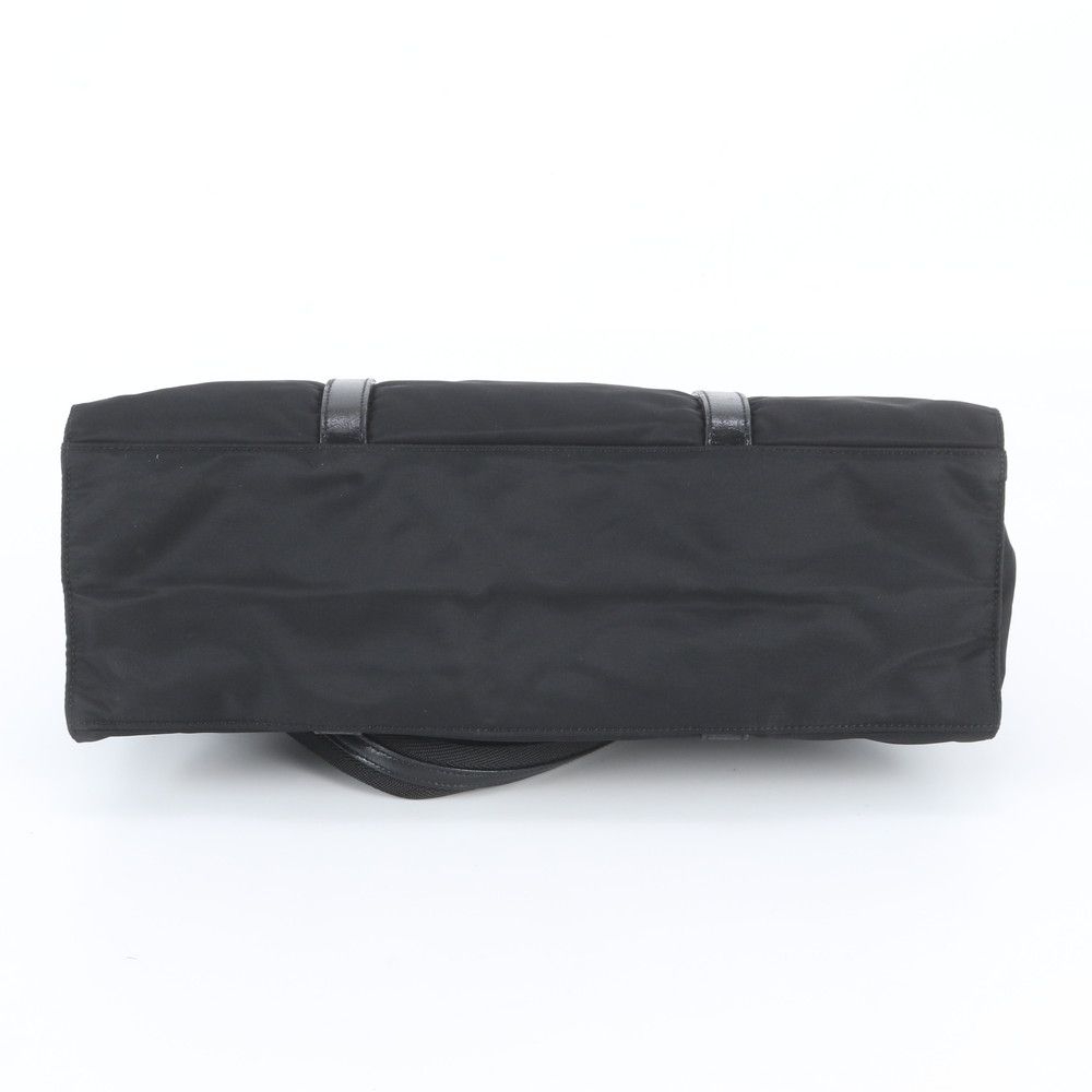 Prada Tessuto Nylon Leather Tote Bag — view 6