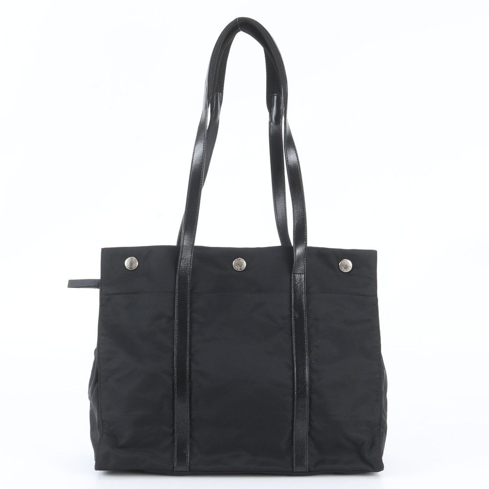 Prada Tessuto Nylon Leather Tote Bag — view 3