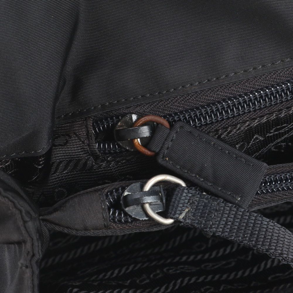 Prada Tessuto Nylon Leather Tote Bag — view 8