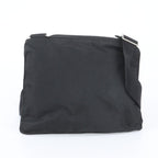 Prada Tessuto Nylon Triangle Logo Shoulder Bag Crossbody Messenger Black — view 3