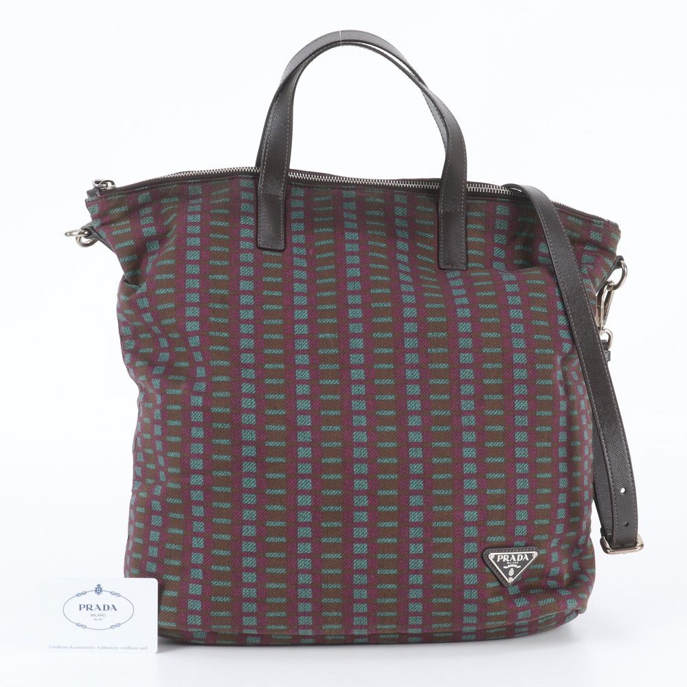 Prada Leather 2-Way Shoulder Bag Crossbody