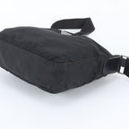 Prada Tessuto Nylon Triangle Logo Shoulder Bag Crossbody Messenger Black — view 4