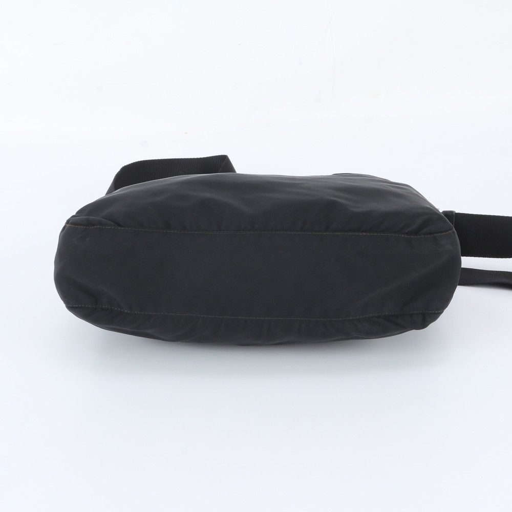 Prada Tessuto Nylon Triangle Logo Shoulder Bag Crossbody Messenger Black — view 6