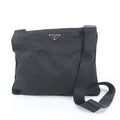 Prada Tessuto Nylon Triangle Logo Shoulder Bag Crossbody Messenger Black