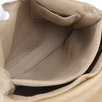 Prada Leather Handbag Mesh Beige Shoulder — view 8