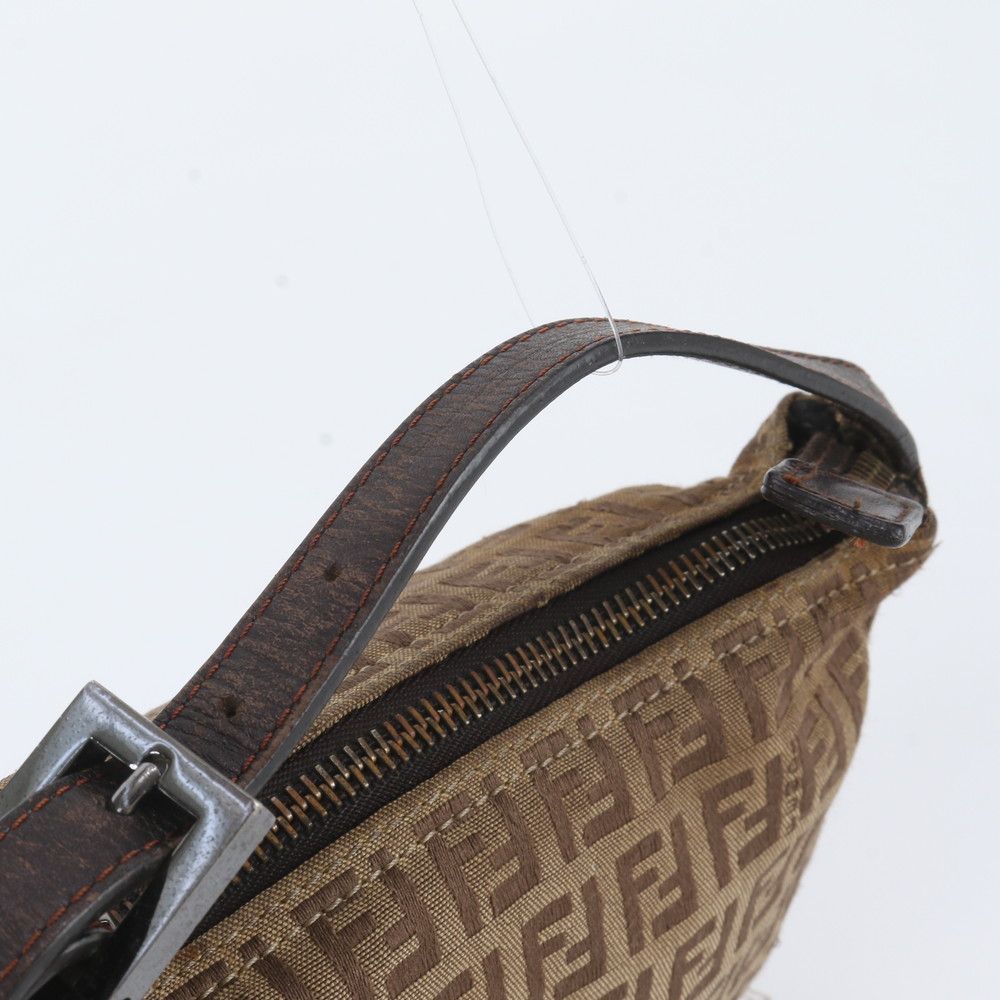 Fendi Zucchino Leather Canvas Handbag — view 2