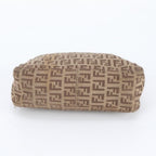 Fendi Zucchino Leather Canvas Handbag — view 6