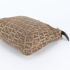 Fendi Zucchino Leather Canvas Handbag — view 4