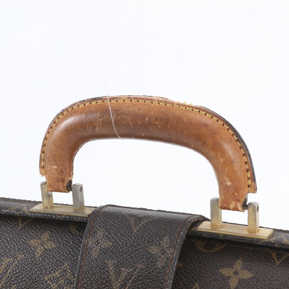 Louis Vuitton Monogram Serviette Fermoir Leather Business Bag Document Bag — view 2