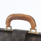 Louis Vuitton Monogram Serviette Fermoir Leather Business Bag Document Bag — view 2