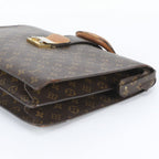 Louis Vuitton Monogram Serviette Fermoir Leather Business Bag Document Bag — view 4