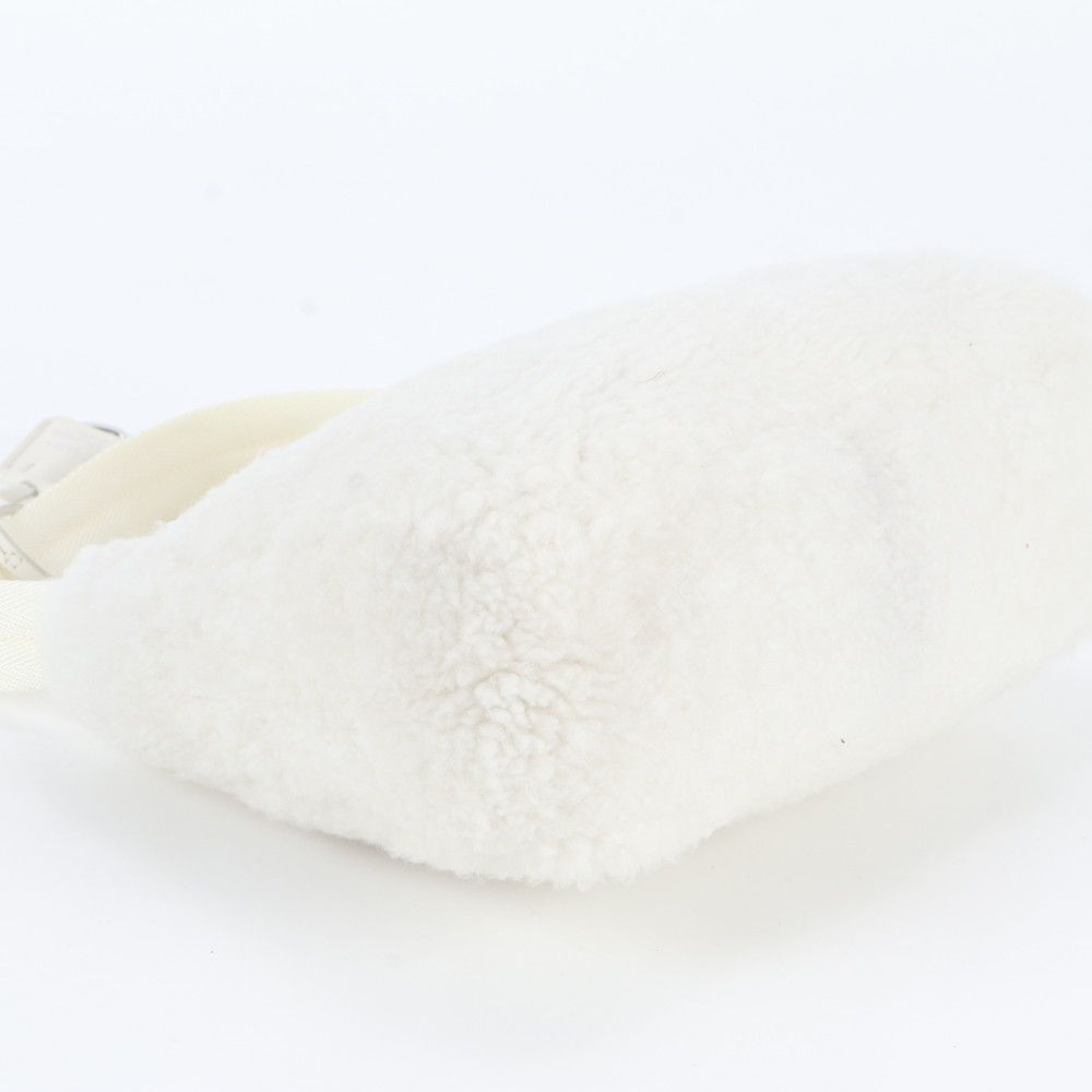 Prada Eco Fur Leather Shoulder Bag — view 5