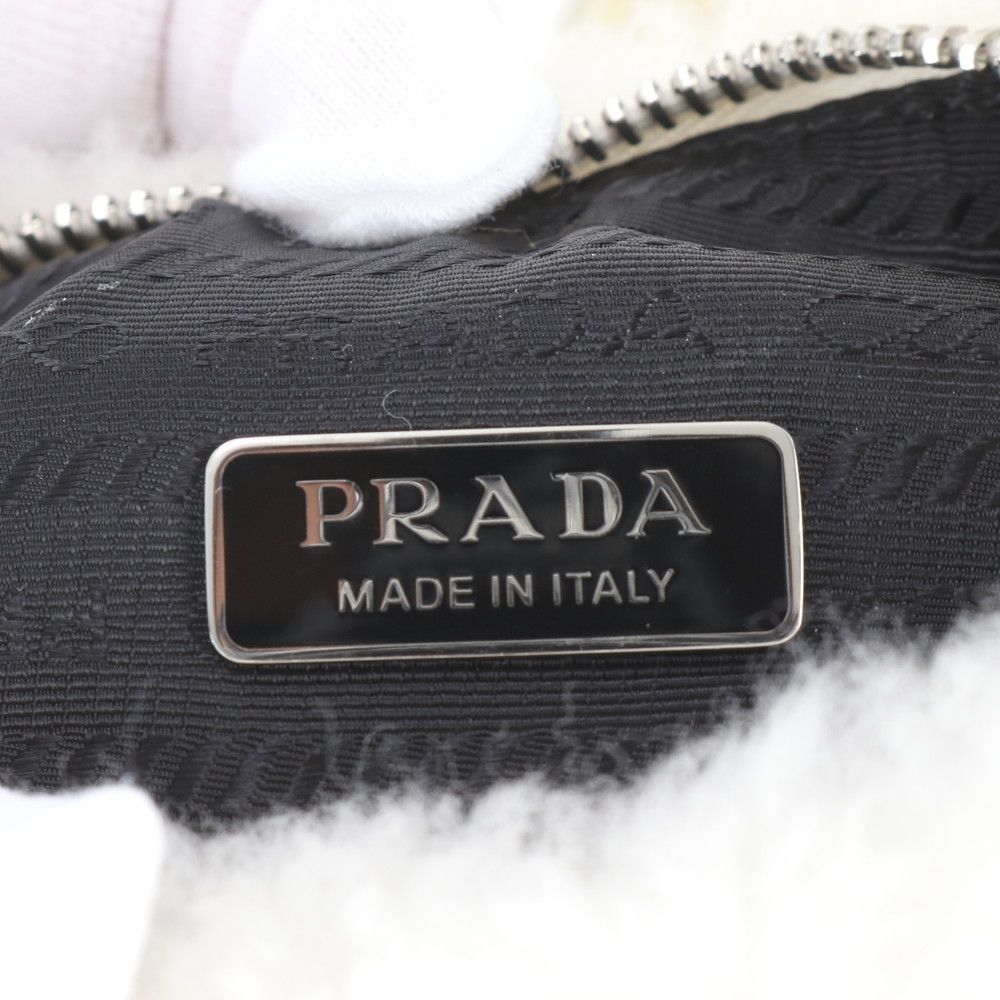 Prada Eco Fur Leather Shoulder Bag — view 8