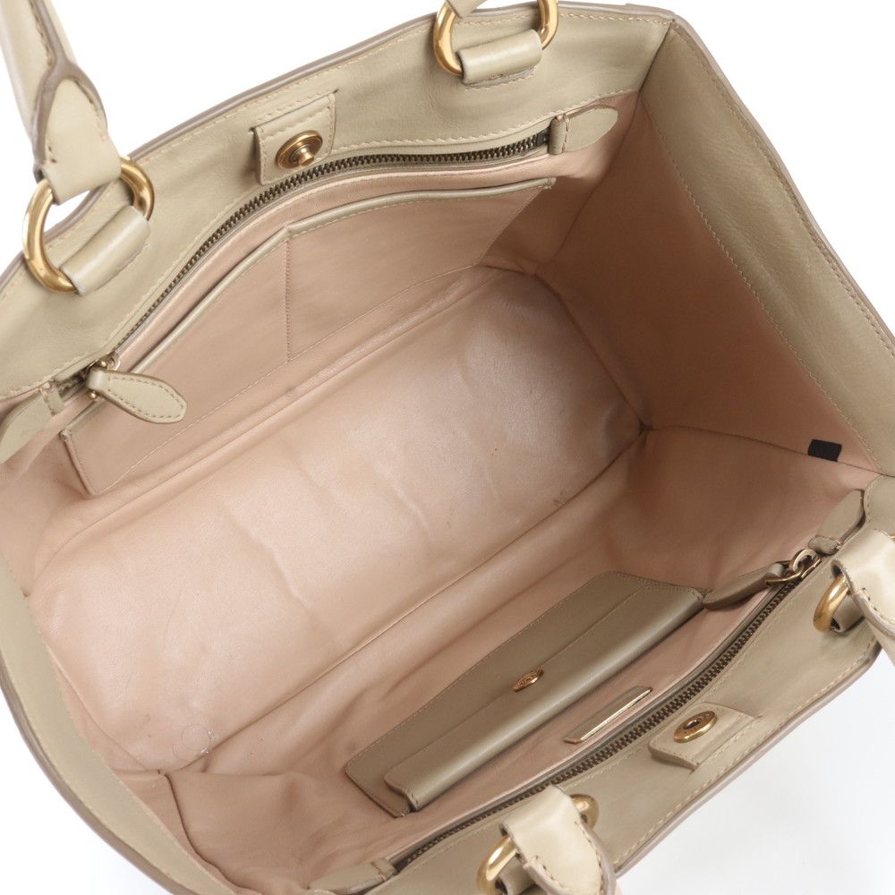 Prada Leather Tote Bag Shoulder Hand — view 7