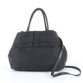 Prada Tessuto Nylon Ribbon Motif 2-Way Tote Bag Crossbody Shoulder Black