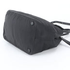 Prada Tessuto Nylon Ribbon Motif 2-Way Tote Bag Crossbody Shoulder Black — view 5