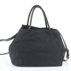 Prada Tessuto Nylon Ribbon Motif 2-Way Tote Bag Crossbody Shoulder Black — view 4