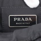 Prada Tessuto Nylon Triangle Logo 2-Way Belt Bag Crossbody Waist Pouch Black — view 8