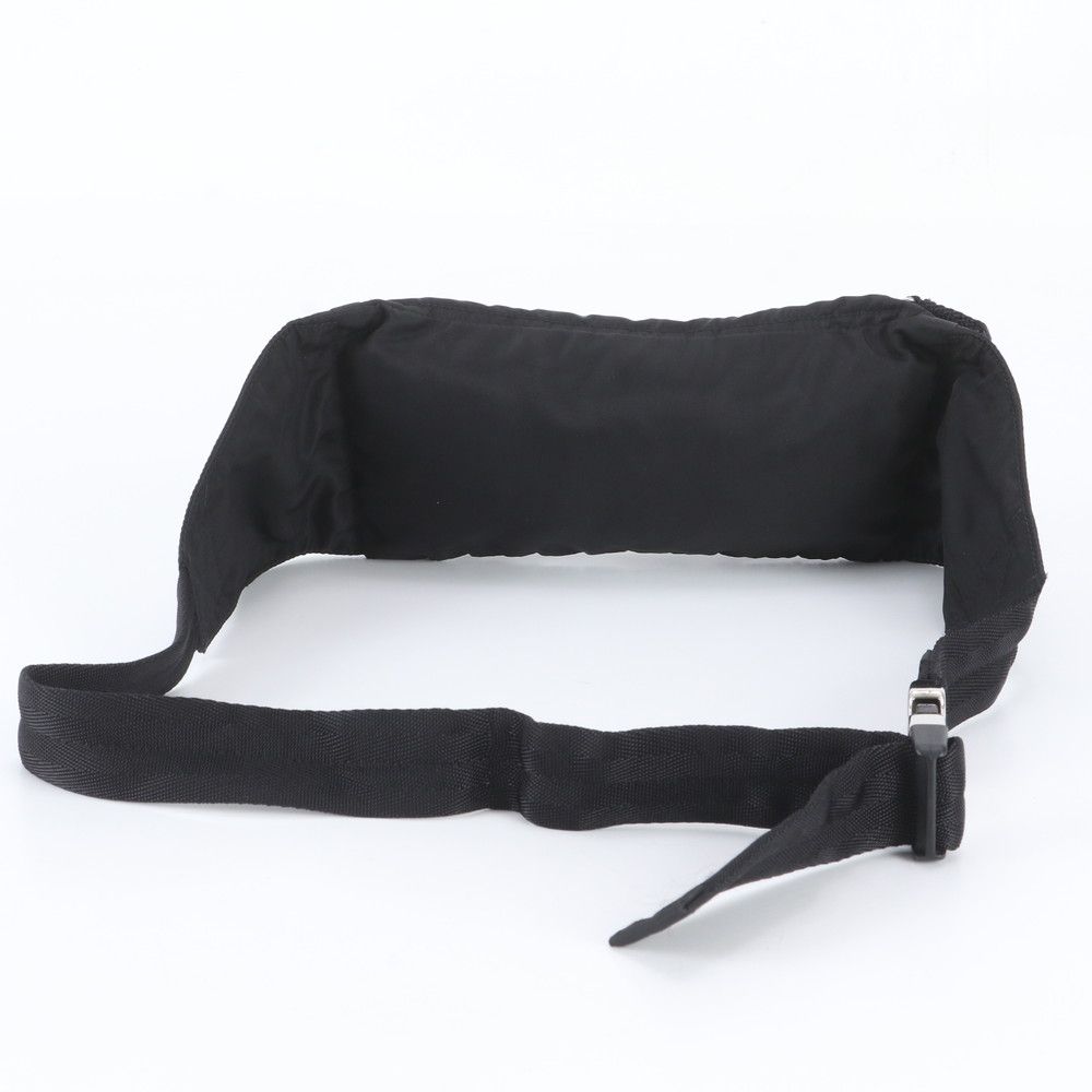 Prada Tessuto Nylon Triangle Logo 2-Way Belt Bag Crossbody Waist Pouch Black — view 3