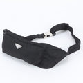 Prada Tessuto Nylon Triangle Logo 2-Way Belt Bag Crossbody Waist Pouch Black