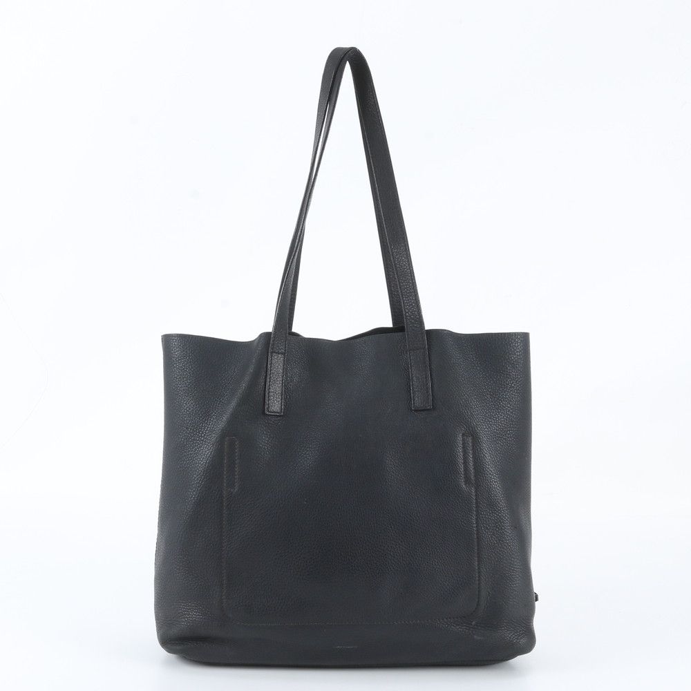 Prada Leather Tote Bag Shoulder Black — view 3