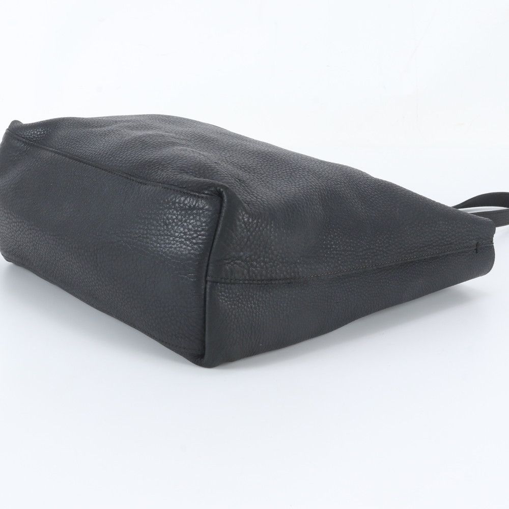 Prada Leather Tote Bag Shoulder Black — view 4