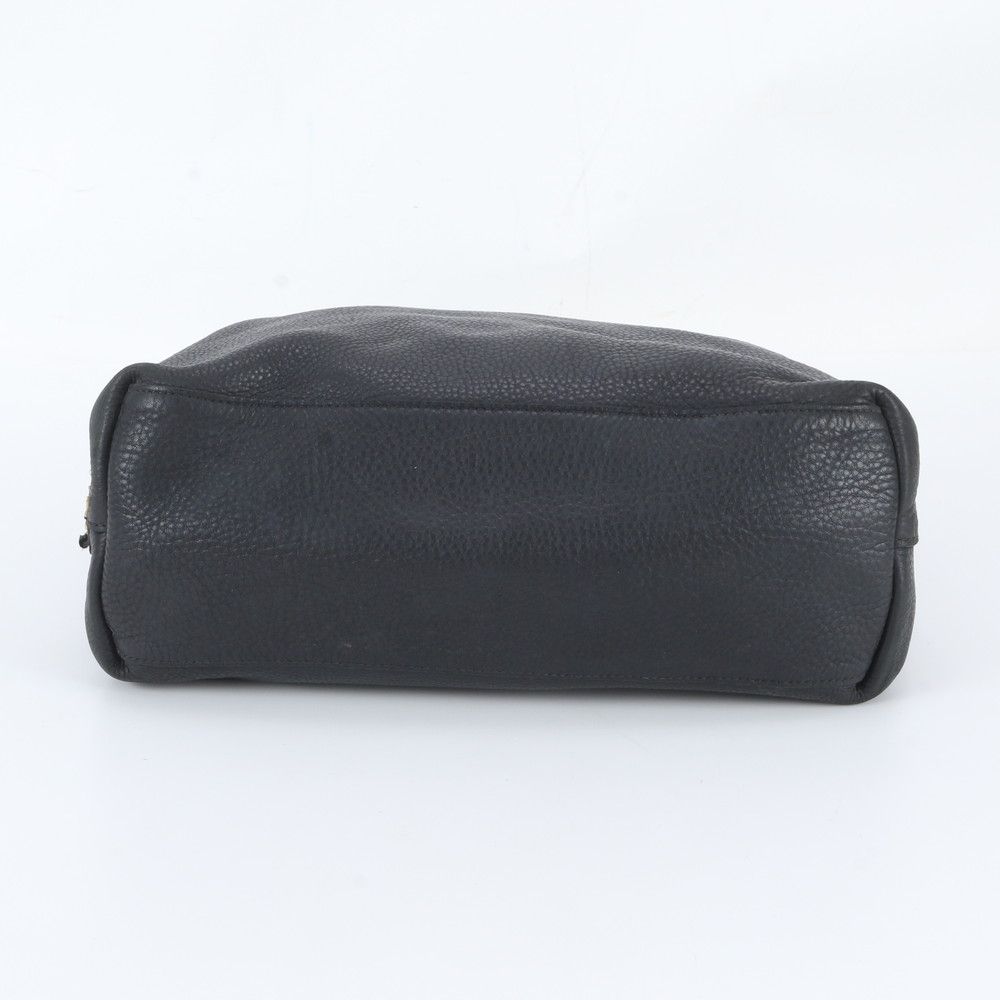 Prada Leather Tote Bag Shoulder Black — view 6