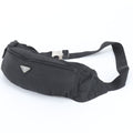 Prada Tessuto Nylon Triangle Logo Belt Bag Waist Pouch Shoulder Black