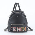 Fendi by the Way Studded Mini Backpack Leather Black